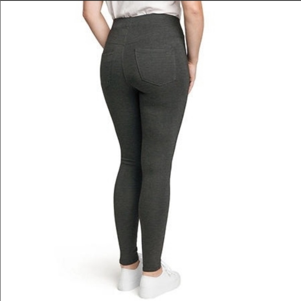 Seven7 Pull On Ponte Heather Charcoal Jegging M